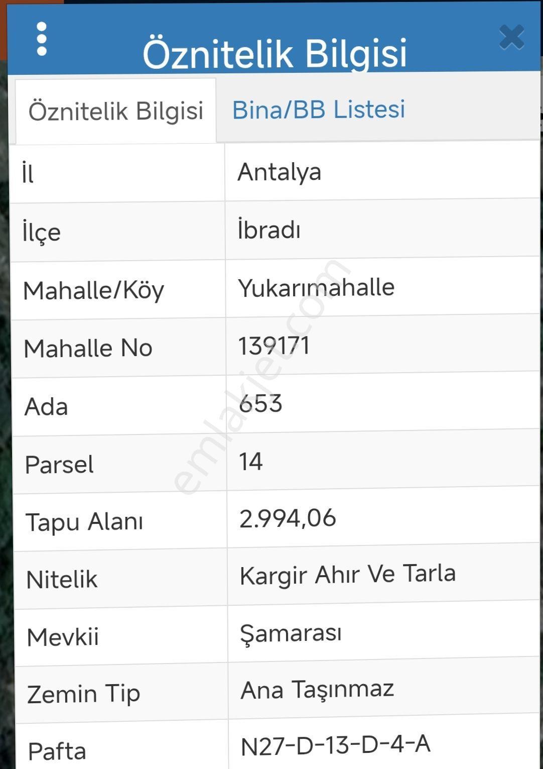 İdamax,tan İbradı Yukarı Mahalle,de Satılık Tarla - Görsel 2