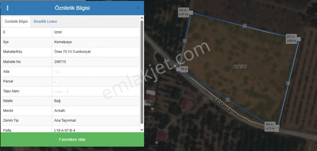 Kemalpaşa Ören 75.yıl Cumhuriyet Mahallesi'nde Satılık Tarla - Görsel 3