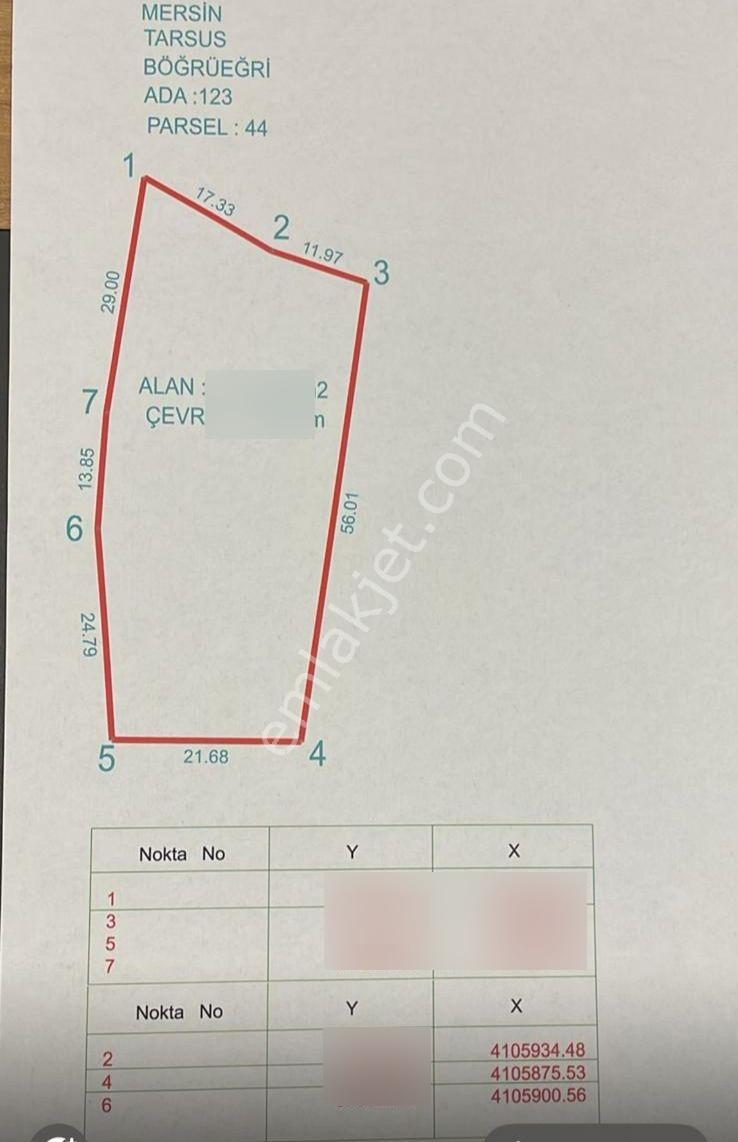 Tarsus Bögrüegri Mahallesinde Tek Tapulu 1611 M2 - Görsel 4