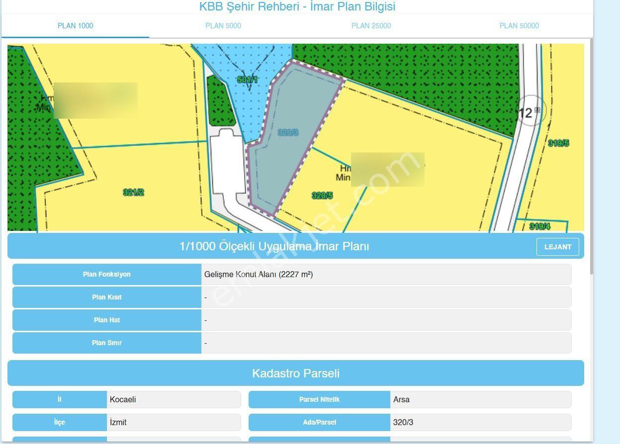 İzmit Kabaoğlu Satılık Villa İmarlı 2227 M² Fırsat Arsa - Görsel 3