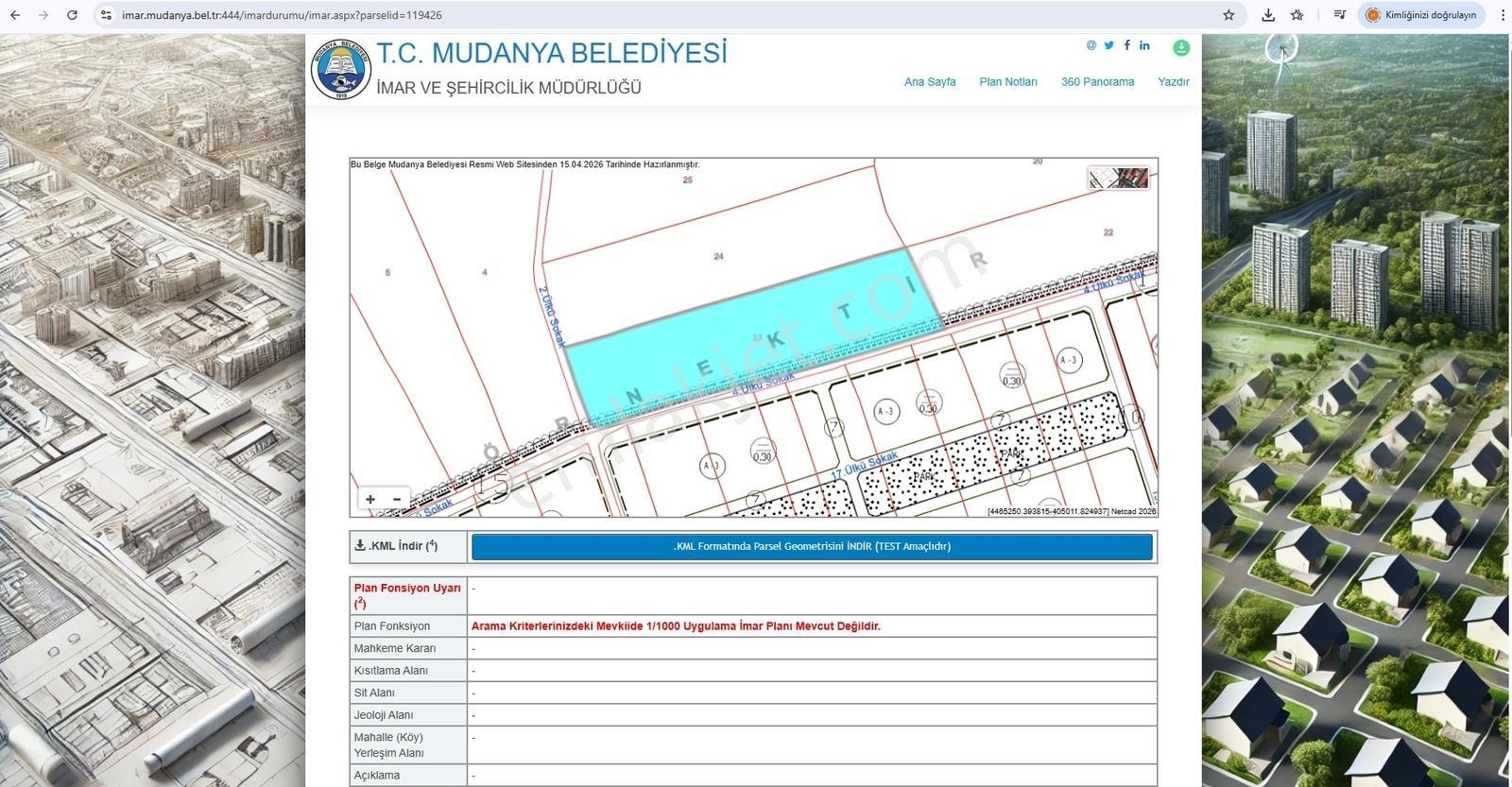 Mudanya Ülküköy'de Satılık Fırsat Tarla İmar Alanında - Görsel 10