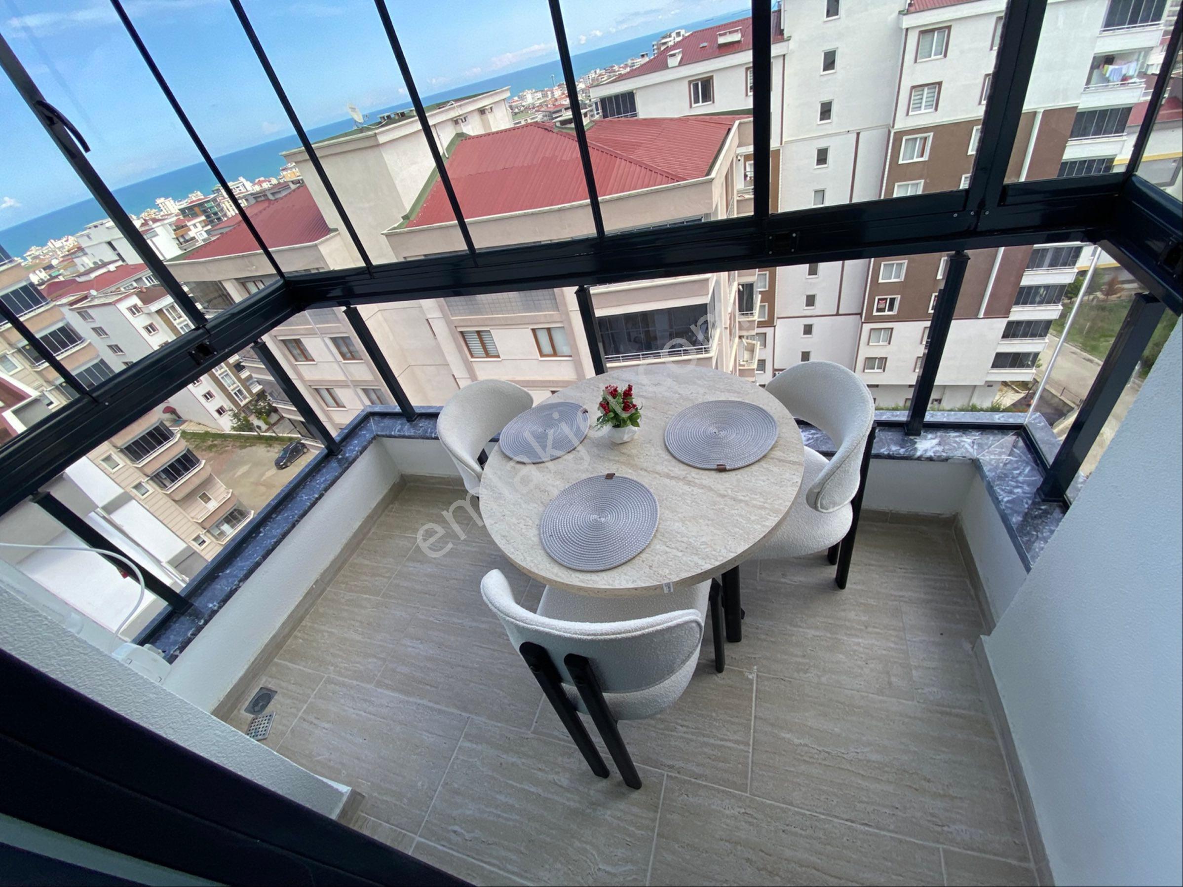 Atakum Yenimahalle’de Full Deniz Manzaralı Sıfır Lüks Kiralık Eşyalı 1+1 - Görsel 16