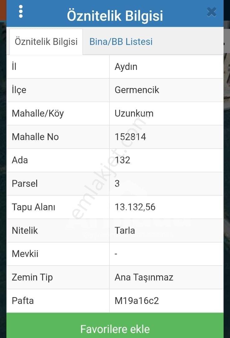 Aydın Germencik'te Satılık Tarla - Görsel 2