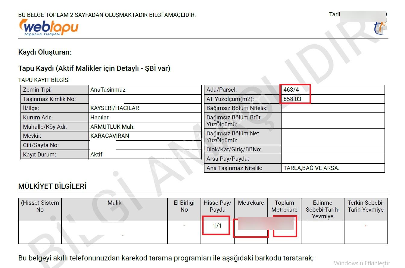 Hacılar Armutlukda 858m2 Tek Tapu Köşe Başı Ticari İmarlı Parsel - Görsel 8