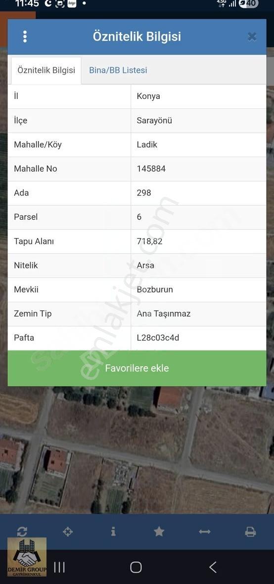 Ladik'te Köşe Parsel 718m² İmarlı Arsa - 2 Villa Yapılabilir - Görsel 2