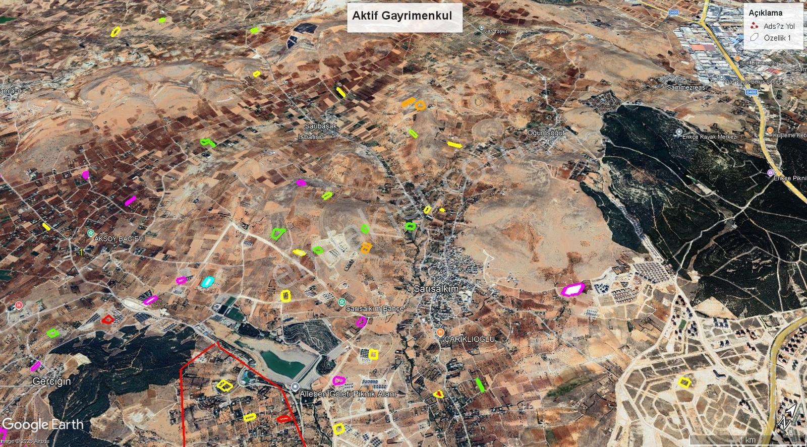 Aktif'den Sarısalkım'da Satılık Villa Arsası... - Görsel 8