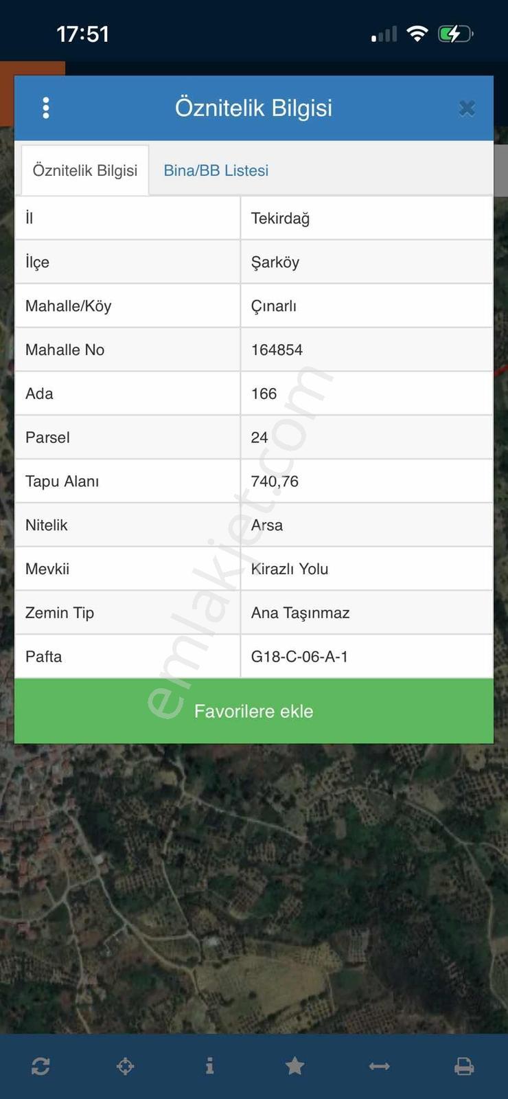 Tekirdağ Şarköy Çınarlı Mahallesi'nde Satılık 740 Metre Arsa - Görsel 8