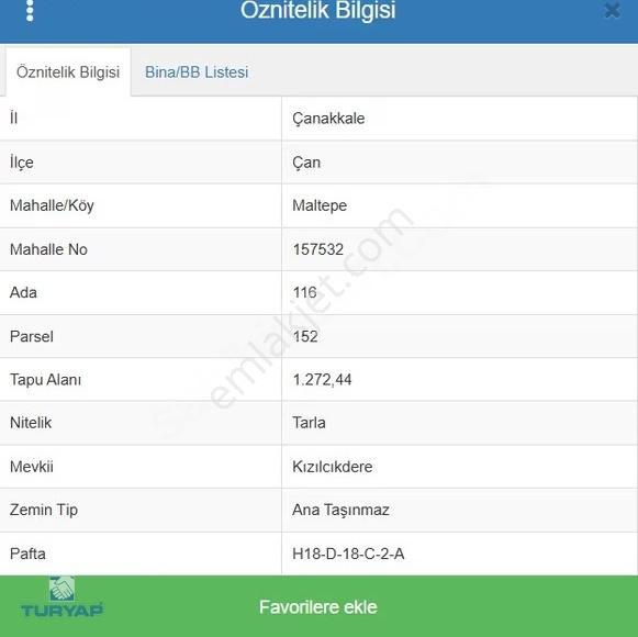 Çanakkale Çan Maltepe 846 M2 Satılık İmar Sınırında Tarla - Görsel 9