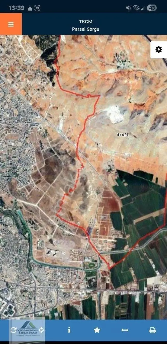 Haliliye Dagetegi Mahallesinde Satılık İmarlı 1225 M2 Arsa