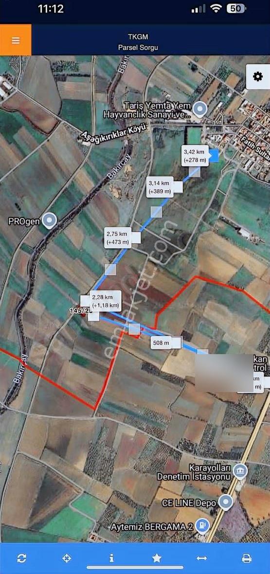 İzmir Yoluna 1 Km Mesafede Tarla - Görsel 2
