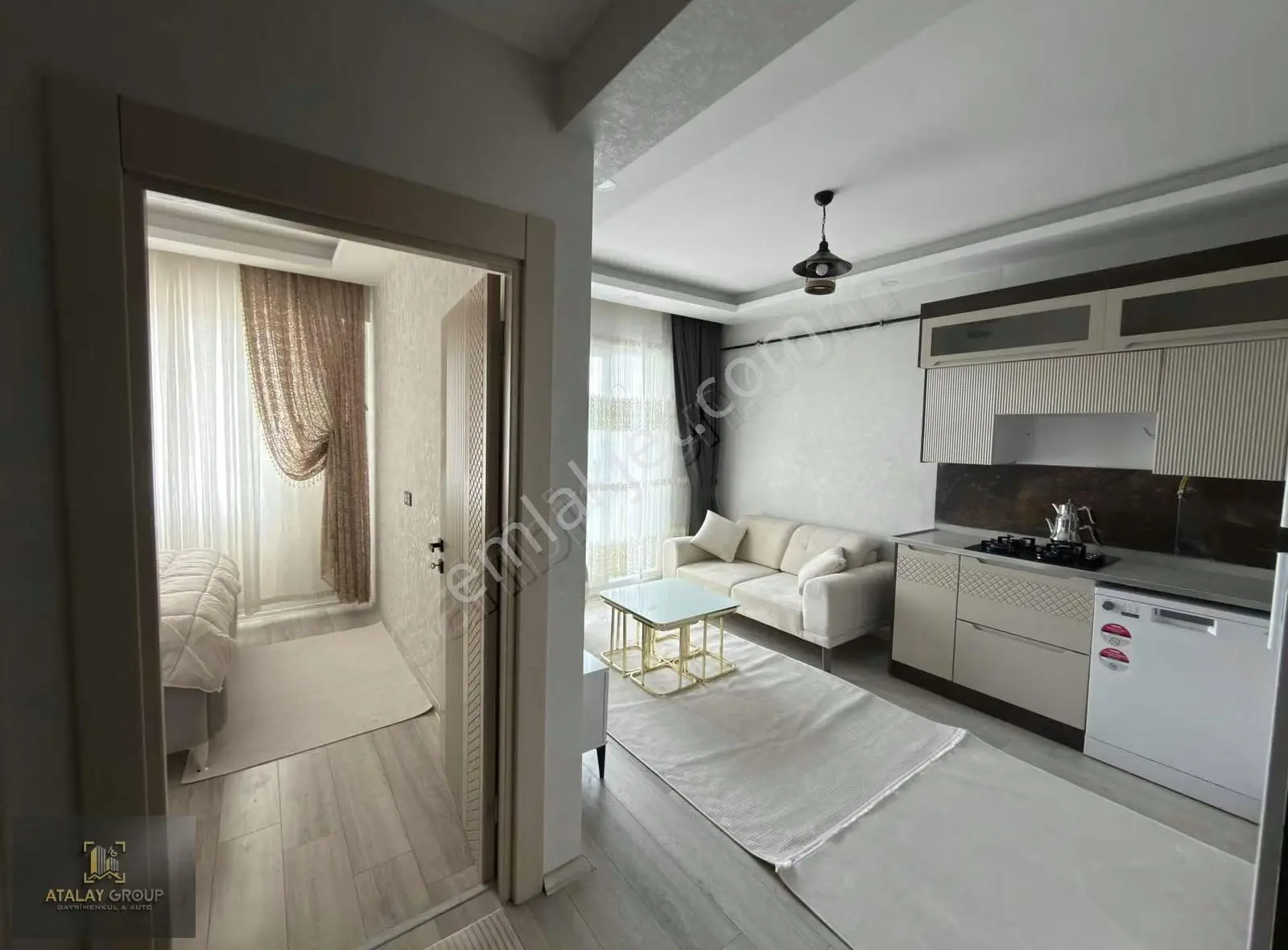 Atalay Gayrimenkulden Sıfır Eşyalı Kiralık 1+1 Havuzlu Daire !! - Görsel 2