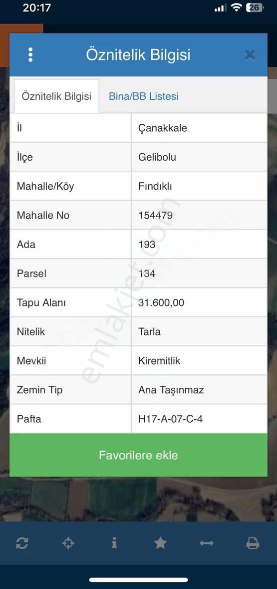 Gelibolu Fındıklıda Satılı Tarla - Görsel 2