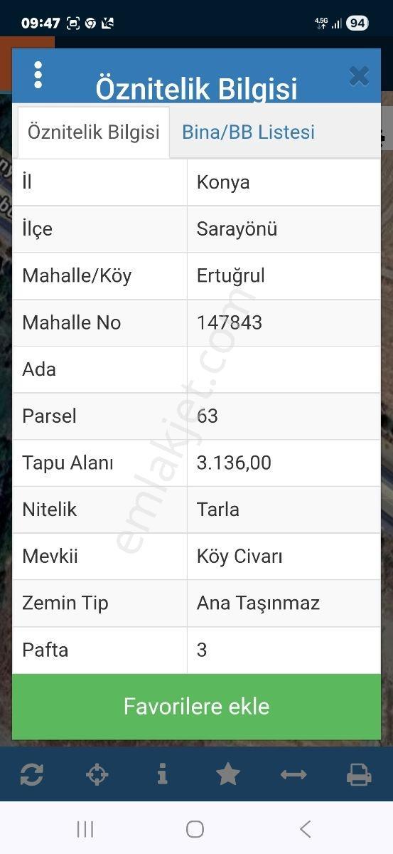 Koru Emlak'tan: Konya-afyon Yoluna Cephe Fırsat Tarla Acilll - Görsel 6
