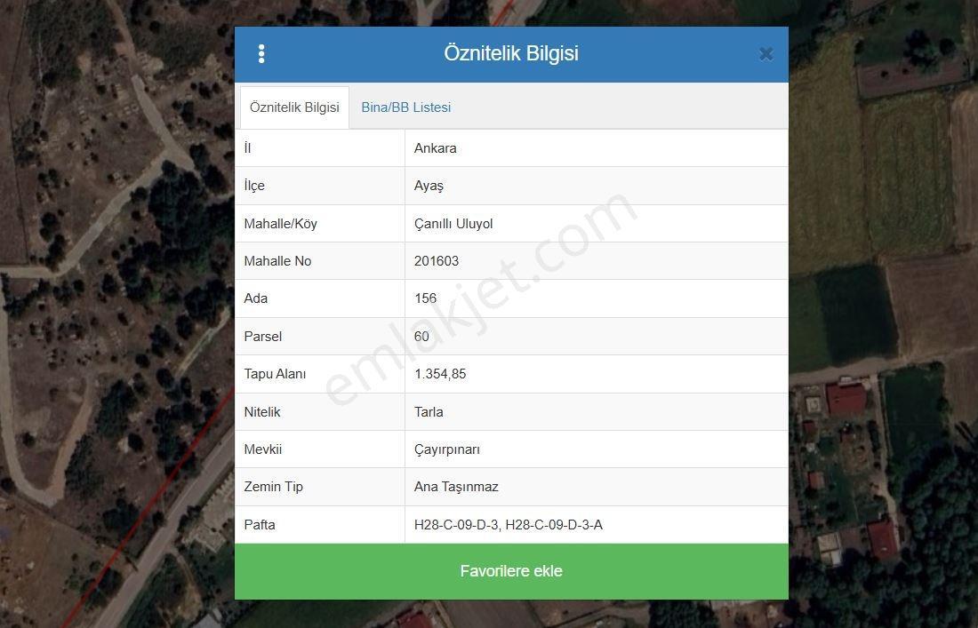 Ankara Ayaş Çanıllıda Yola Cephe 2 Parsel - Görsel 3