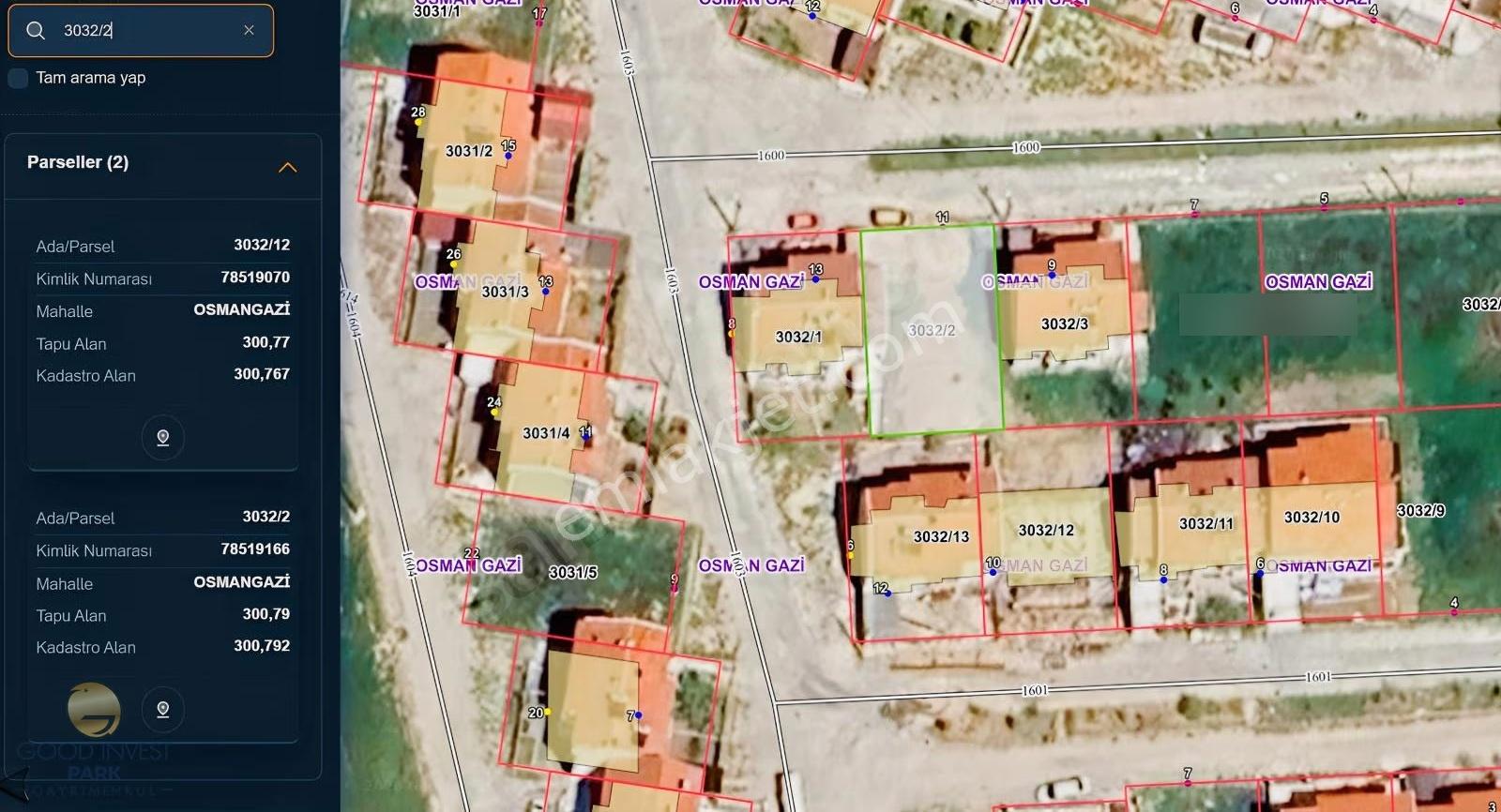 Osmangazi Satılık Arsa: 300m² İmarlı, Emsalli Yatırım Fırsatı - Görsel 3