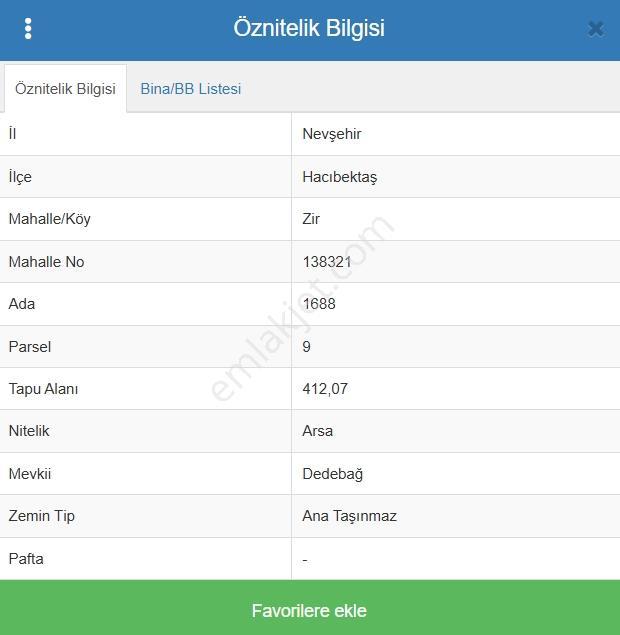 Hacıbektaş Zir Mahallesi Yatırımlık İmarlı Arsa - Görsel 3