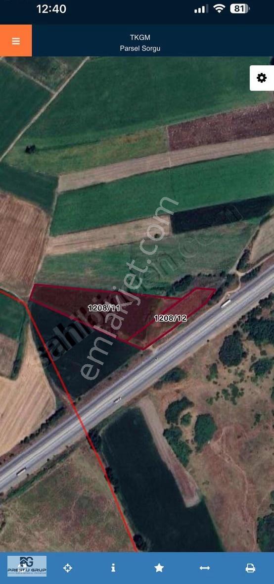 Prestij Gruptan Satılık İzmir Yoluna Cephe Tarlalar