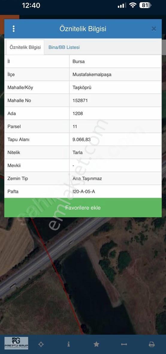 Prestij Gruptan Satılık İzmir Yoluna Cephe Tarlalar - Görsel 4