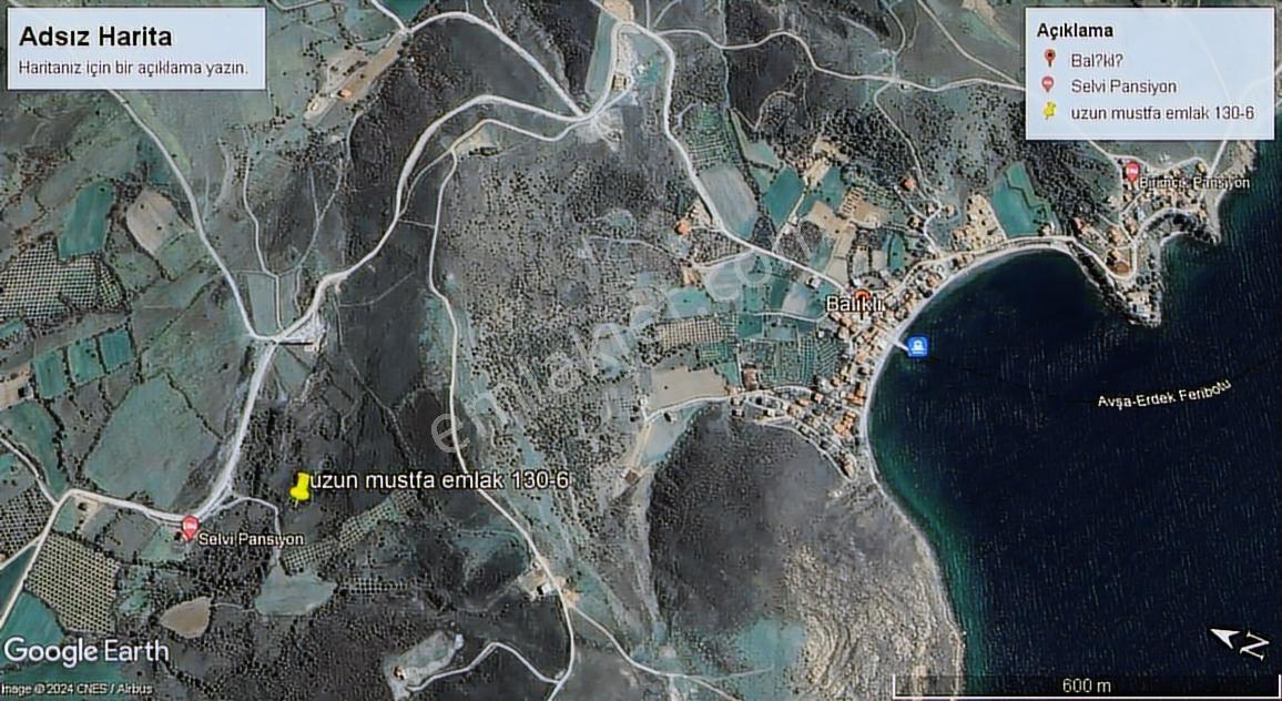 Erdek Paşalimanı Adası Balıklı Mahallesin De Satılık Tarla - Görsel 14
