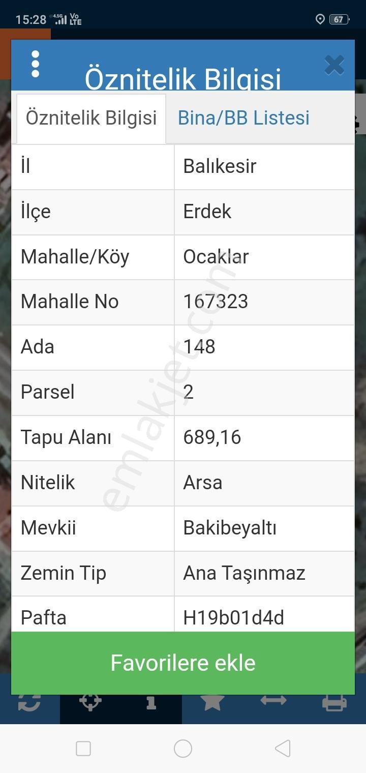 Erdek Ocaklar Da Satılık İmarlı Arsa - Görsel 3