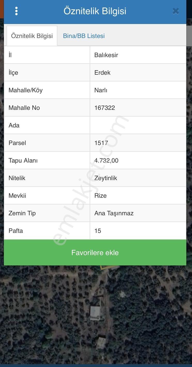 Erdek Narlı Da Satılık Zeytinlik - Görsel 4
