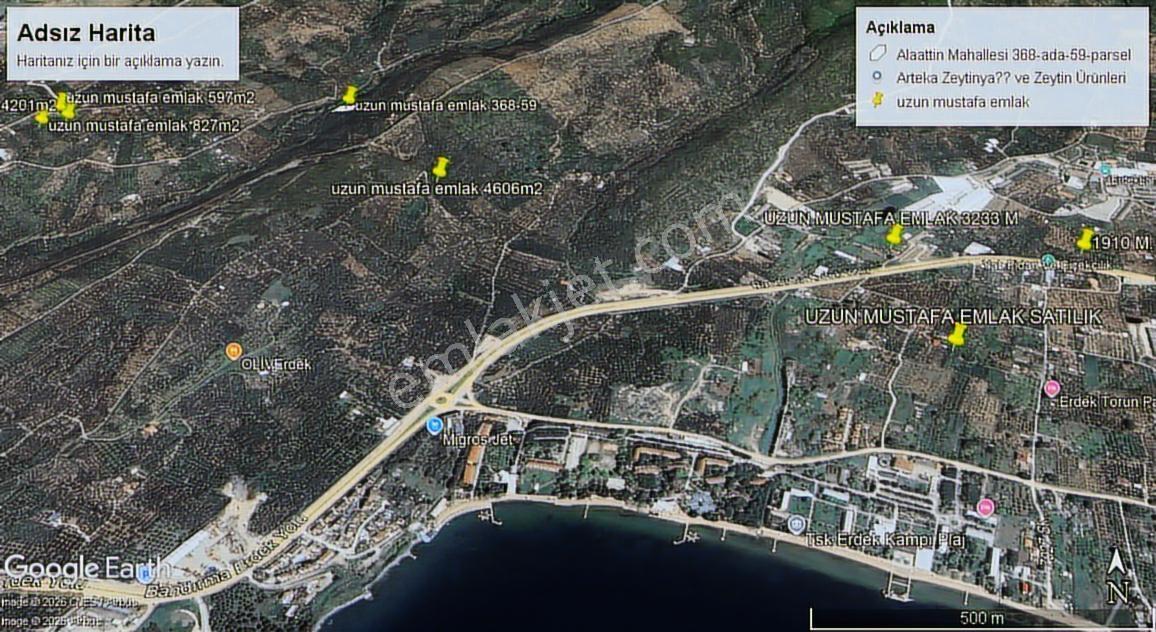 Erdek Alaattin Mahallesin De Satılık Zeytinlik - Görsel 5