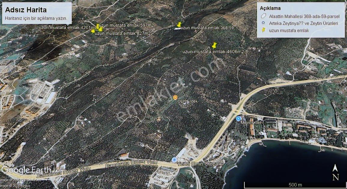 Erdek Alaattin Mahallesin De Satılık Zeytinlik - Görsel 2