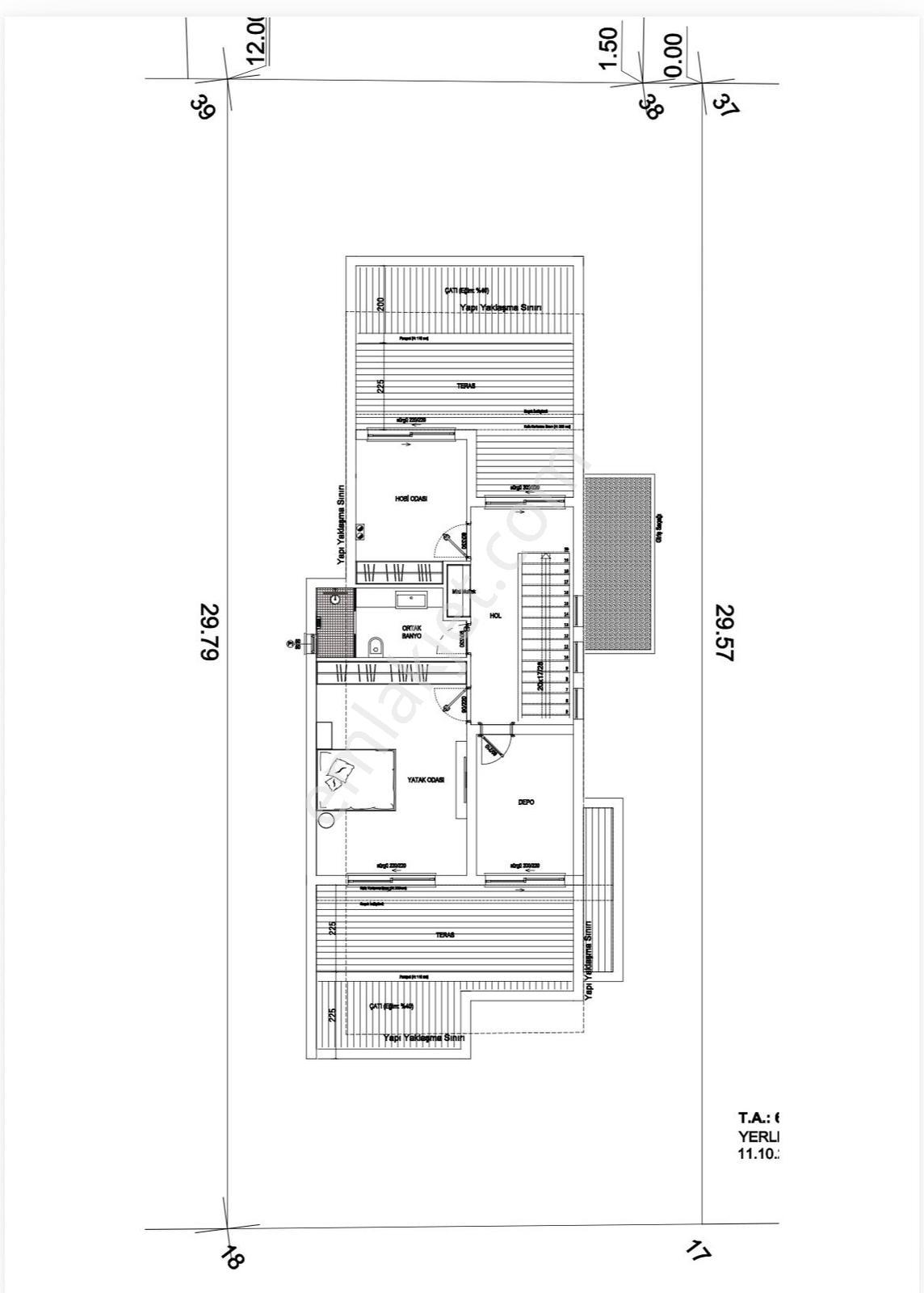 Ermenekte İnşaatı Devam Eden 7+1 Tribleks Villa - Görsel 13