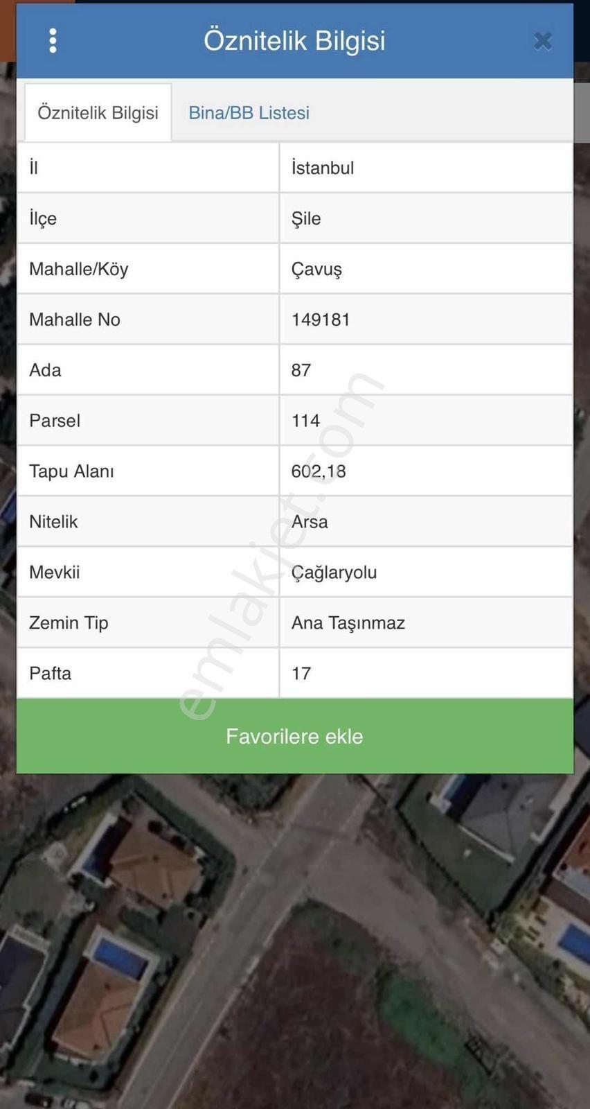 Şile Çavuş'da Villa İmarlı 602 M2 Satılık Arsa - Görsel 6
