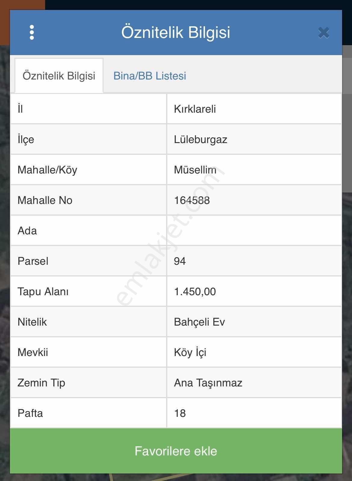 Kırklareli Lüleburgaz Müsellim'de 1450 M2 %40 İmarlı Arsa
