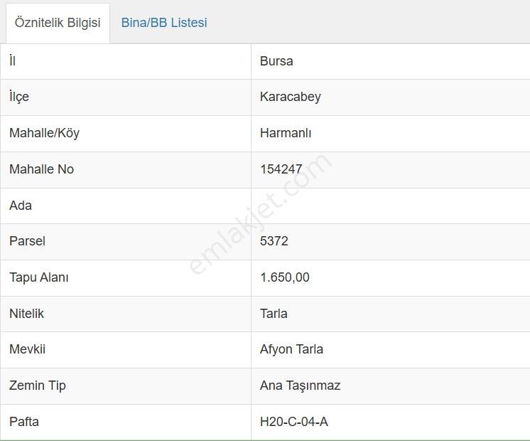 Karacabey Harmanlı Mahallesinde Satılık Yatırımlık Tarla - Görsel 9