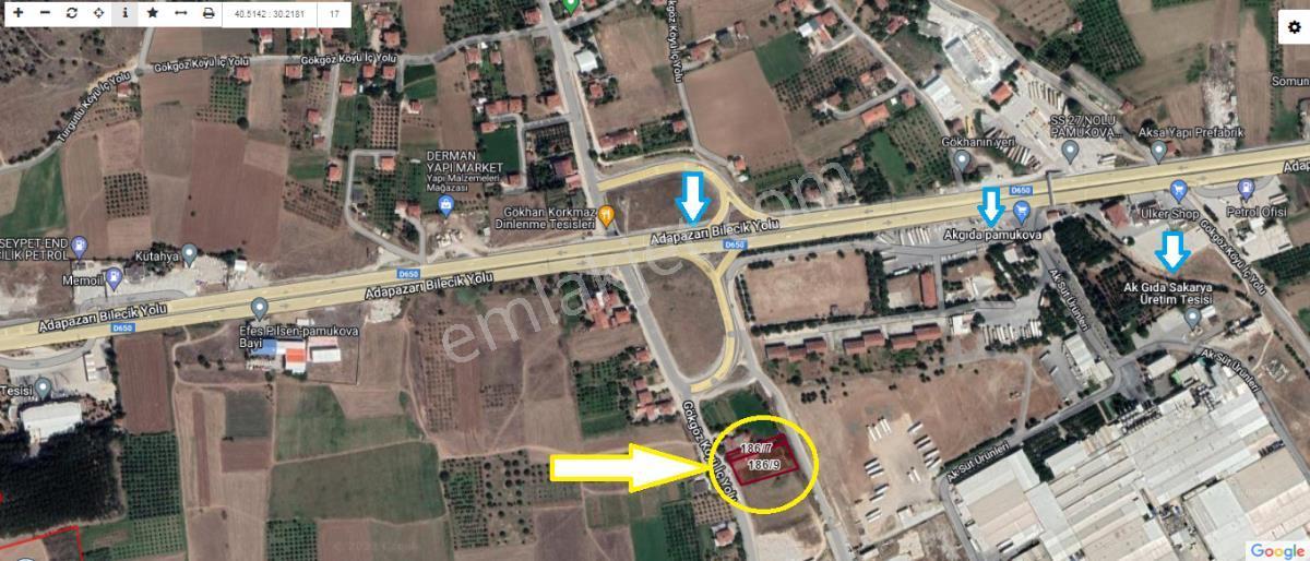 Sakarya Pamukova Gökgözde Hertürlü Ticari Faaliyete Uygun Arsa - Görsel 3