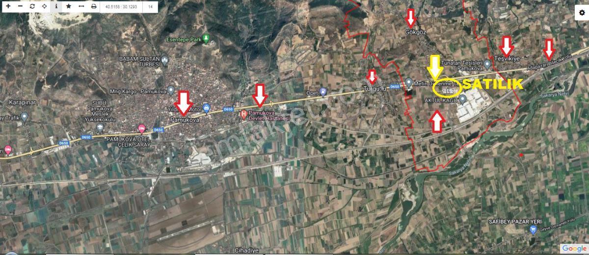 Sakarya Pamukova Gökgözde Hertürlü Ticari Faaliyete Uygun Arsa - Görsel 4