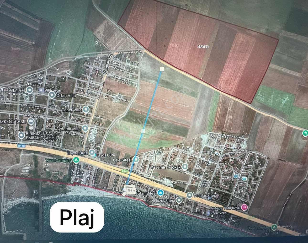 Tekirdağ Çeşmeli Deniz Manzaralı Satılık Arsa - Görsel 2