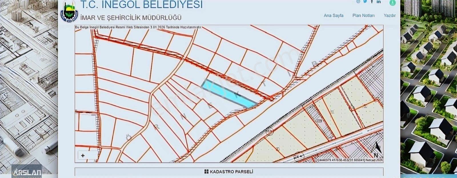 Arslan Emlak'tan İnegöl Yeniceköyde Satılık Değerli Tarla - Görsel 15