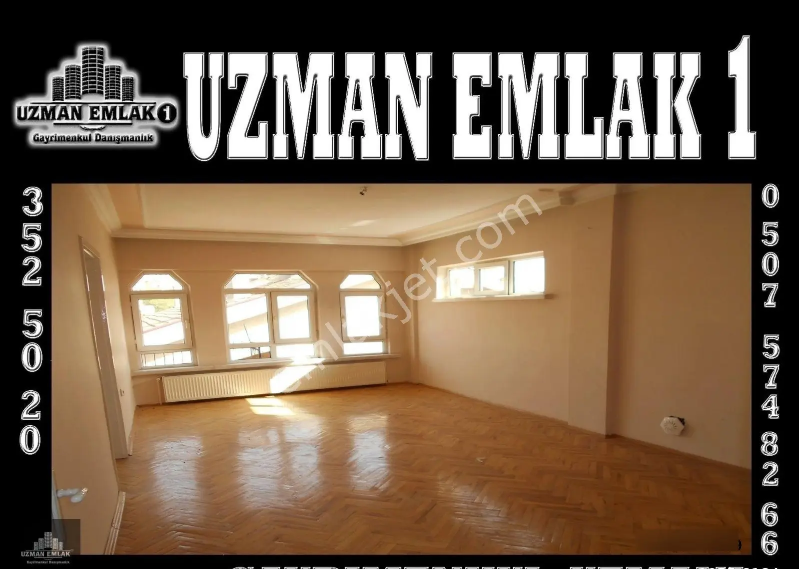 Uzman Emlak'tan Yunus Emre Cad Yakını Katta 3+1 Daire