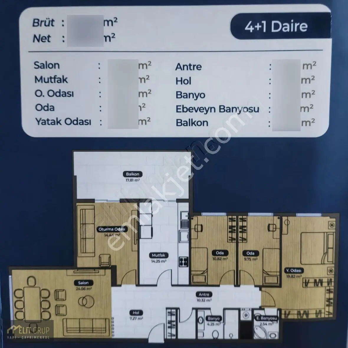 Saraycıkta Bulvar Cepheli Satılık 4+1