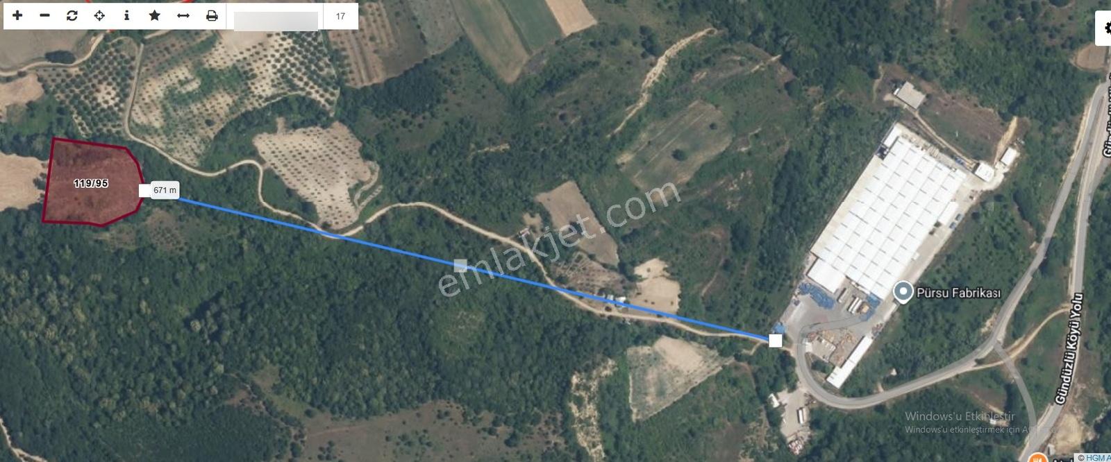 İnegöl Hilmiye Köyünde 7500 M² Satılık Tarla - Görsel 10