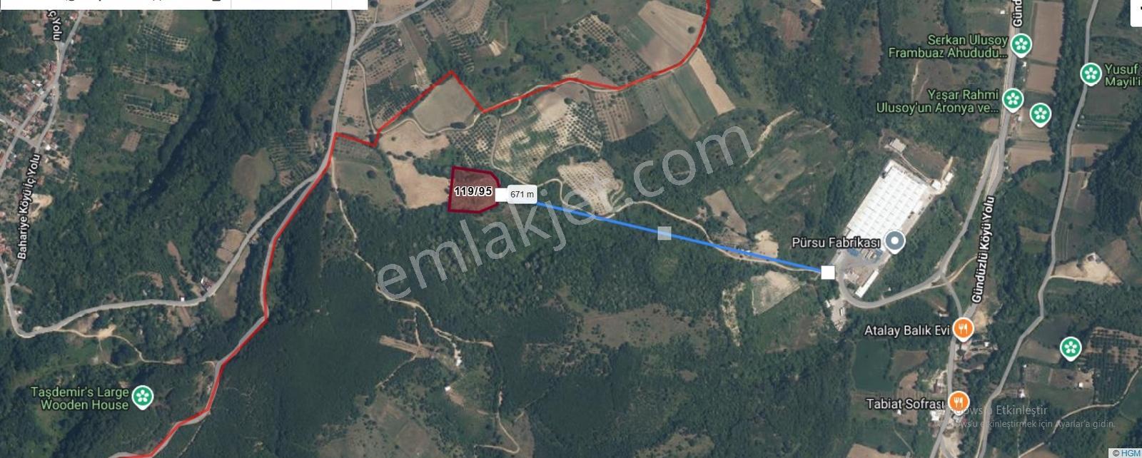 İnegöl Hilmiye Köyünde 7500 M² Satılık Tarla - Görsel 26