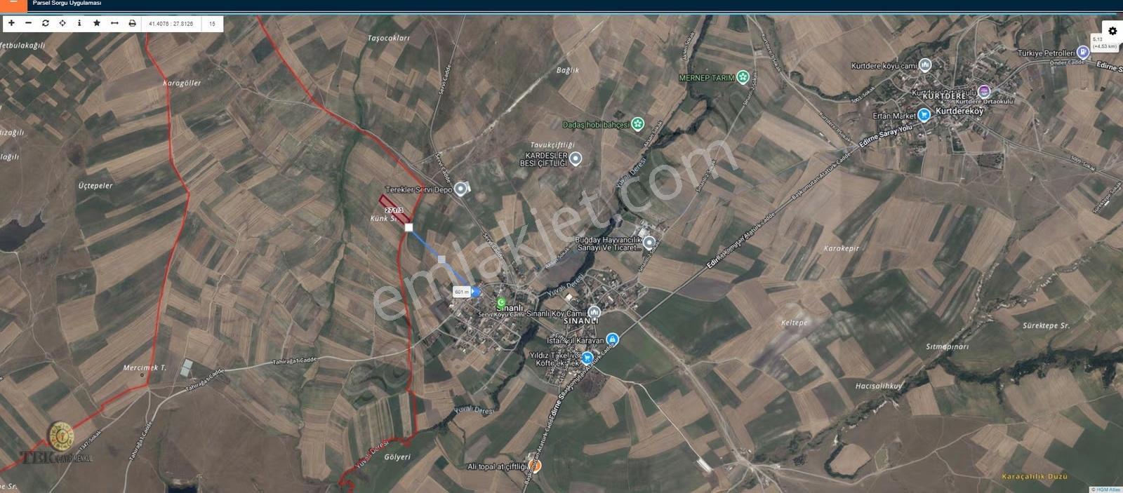 Tekirdağ Saray Büyük Yoncalı Köyünde Satılık Fırsat Tarlamız - Görsel 2