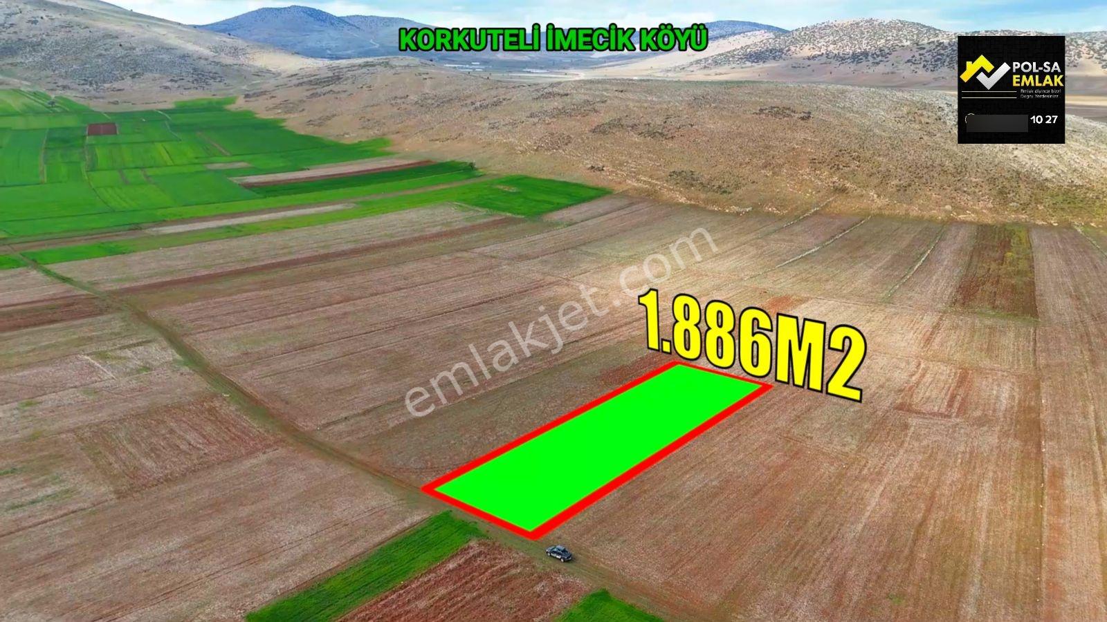 Korkuteli İmecik Köyü Satılık 1.886m2 Tarla Resmi Yol Var - Görsel 14