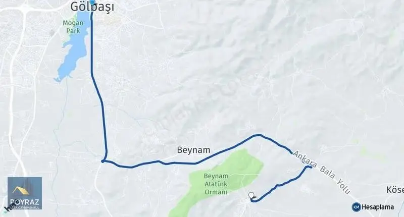 Gölbaşı'nda Beynam Ormanlarına Komşu İmarlı Arsa - Görsel 2