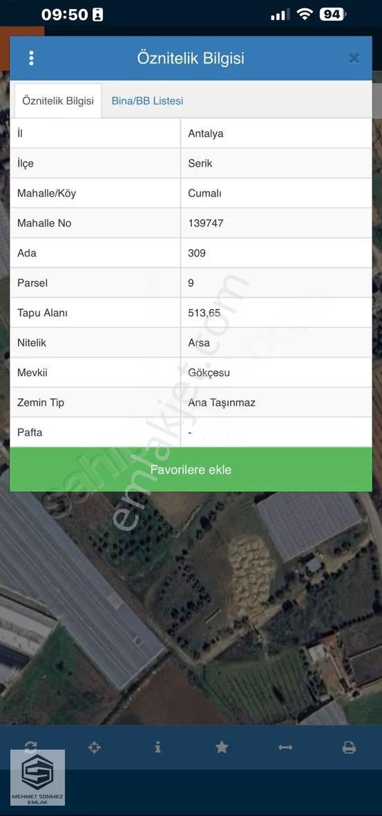 Antalya Serik Cumalı'da 0.90 Emsal 514 M2 Müstakil - Görsel 2