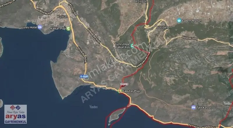 Kaş Kaputaj Plajında Denize Yüreme Mesafede Deniz Manzaralı - Görsel 4