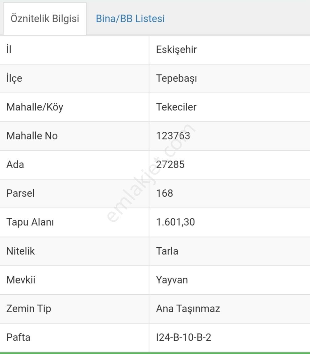 Krc İnşaattan Tepebaşı Tekeciler Mah. Satılık Tarla