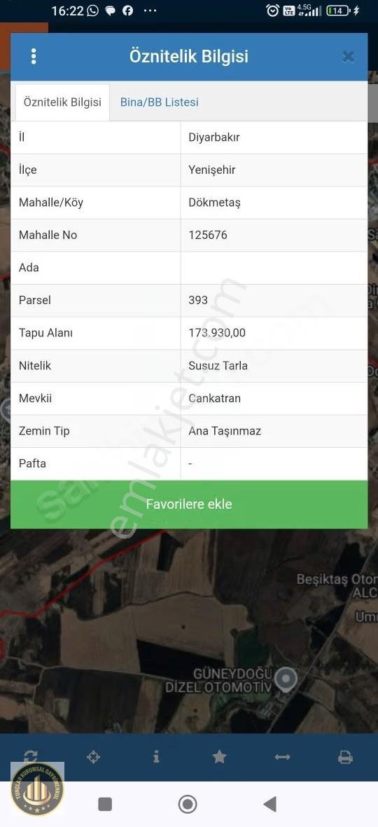 Dökmetaş Cankatranda Geleceği Parlık Satılık Arsa
