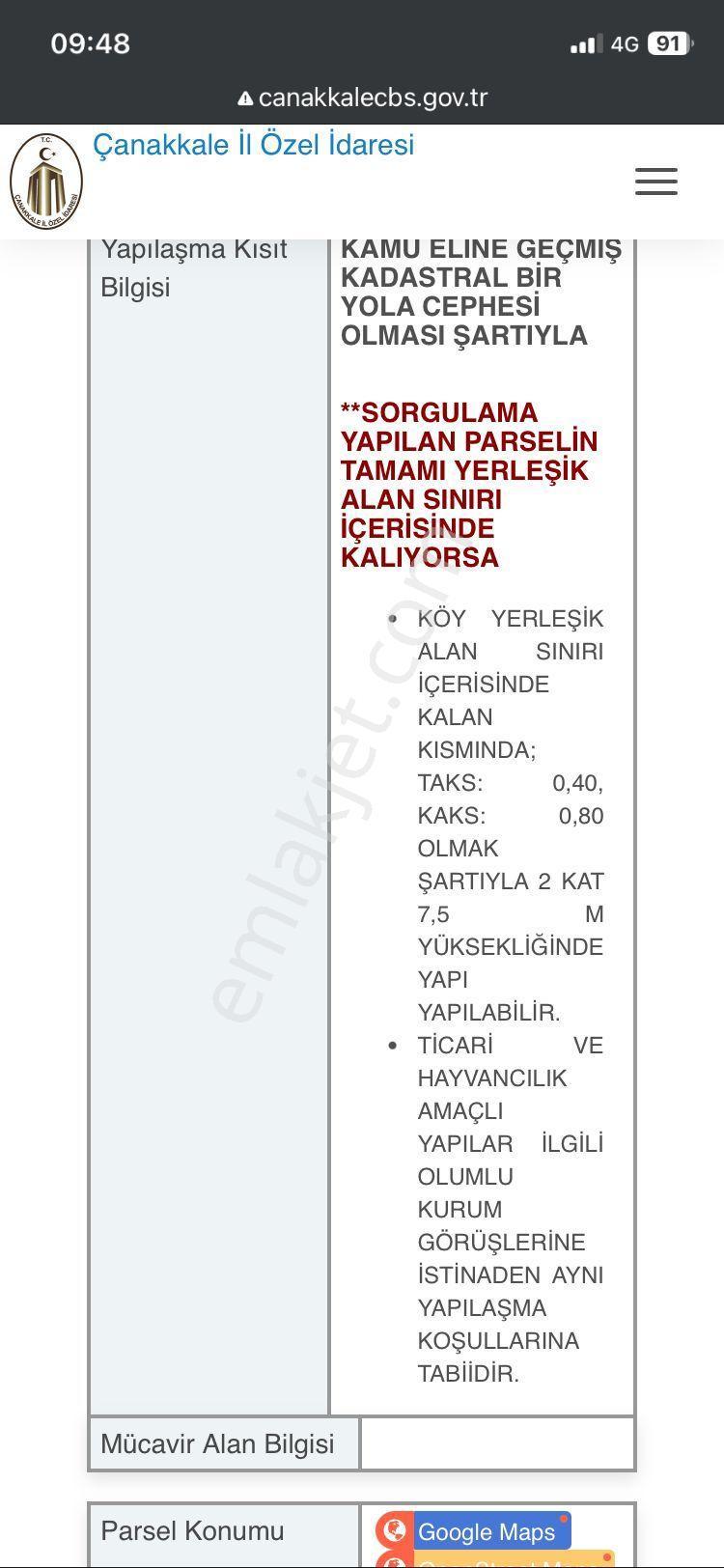 Ćanekale Bigada Acil Satilık Arsa - Görsel 6