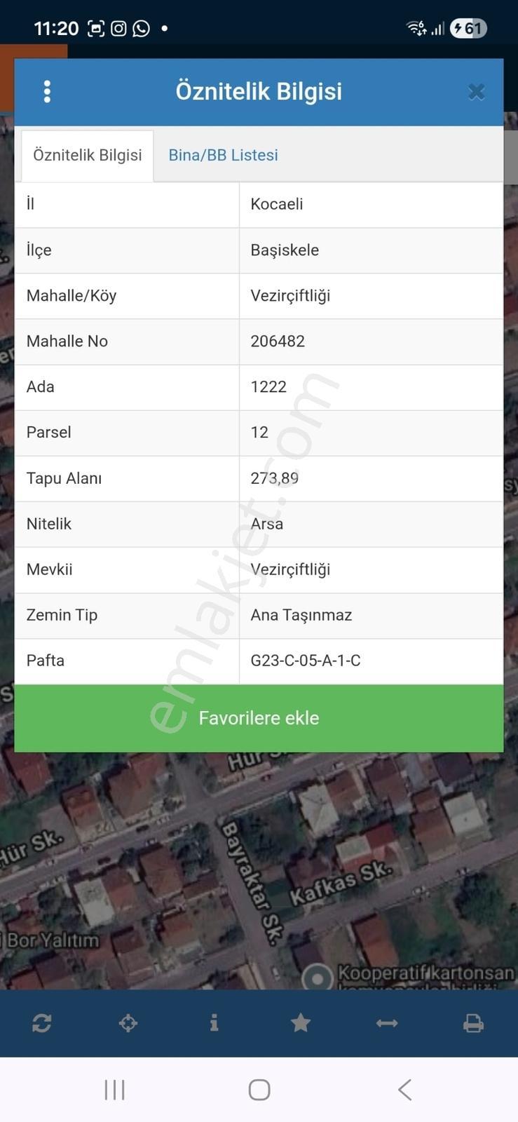 Asies Global' Fırsat Başiskele Vezirçiftlik 274 M2 Konut İmarlı! - Görsel 3