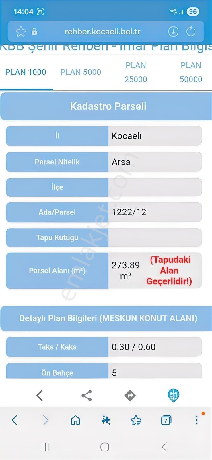 Asies Global' Fırsat Başiskele Vezirçiftlik 274 M2 Konut İmarlı! - Görsel 22