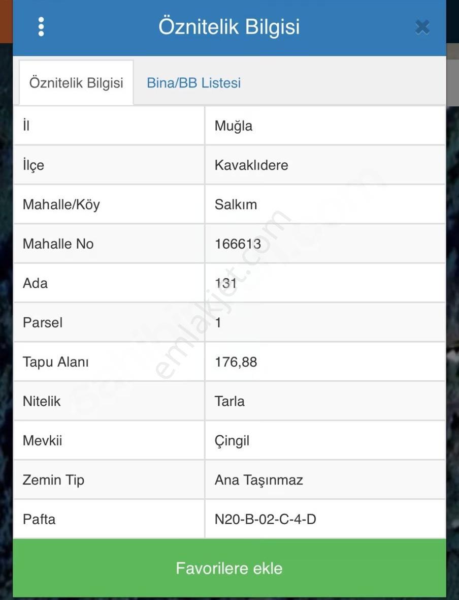Kavaklıdere Salkım Mahallesinde Yatırımlık Tarla - Görsel 3